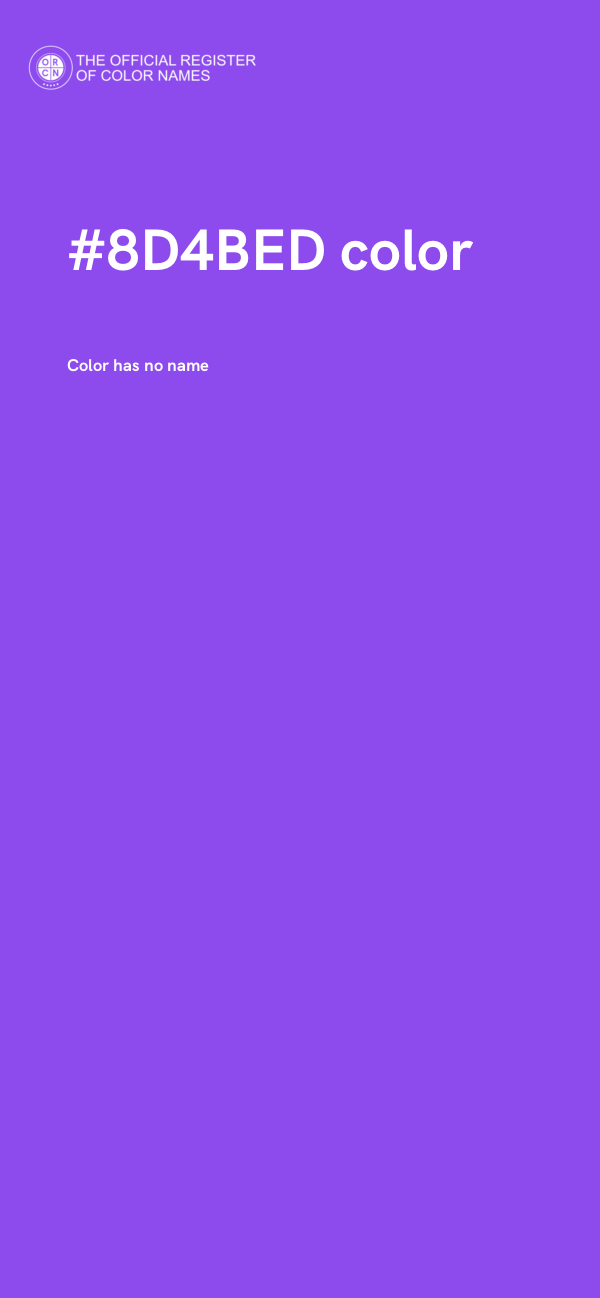 #8D4BED color image