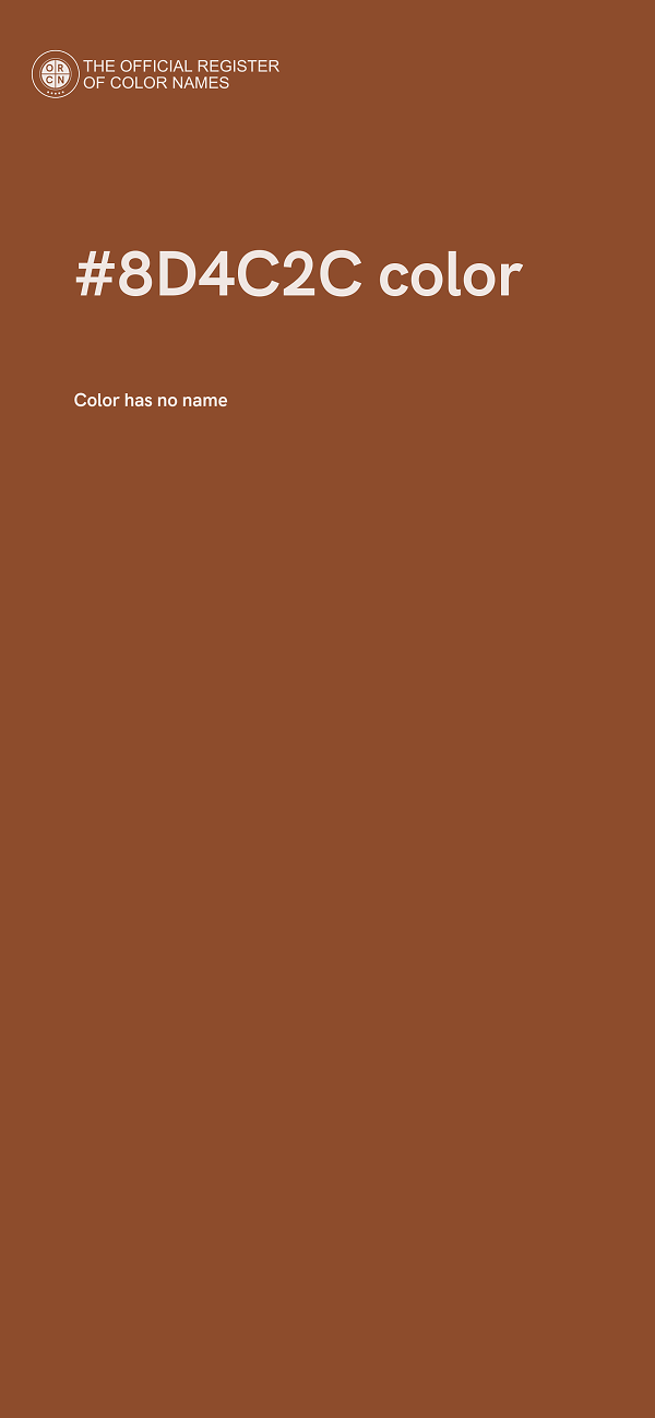 #8D4C2C color image