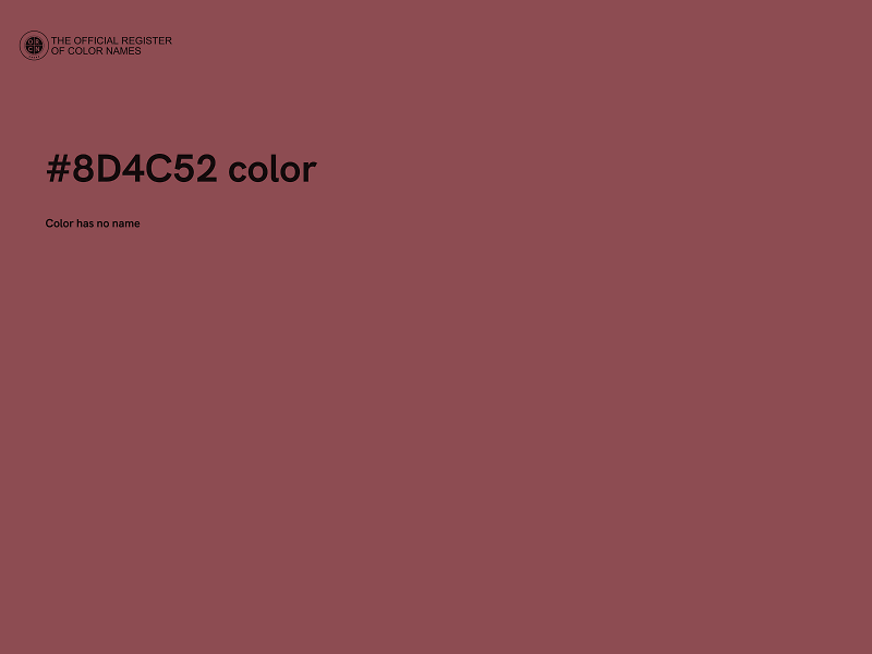 #8D4C52 color image