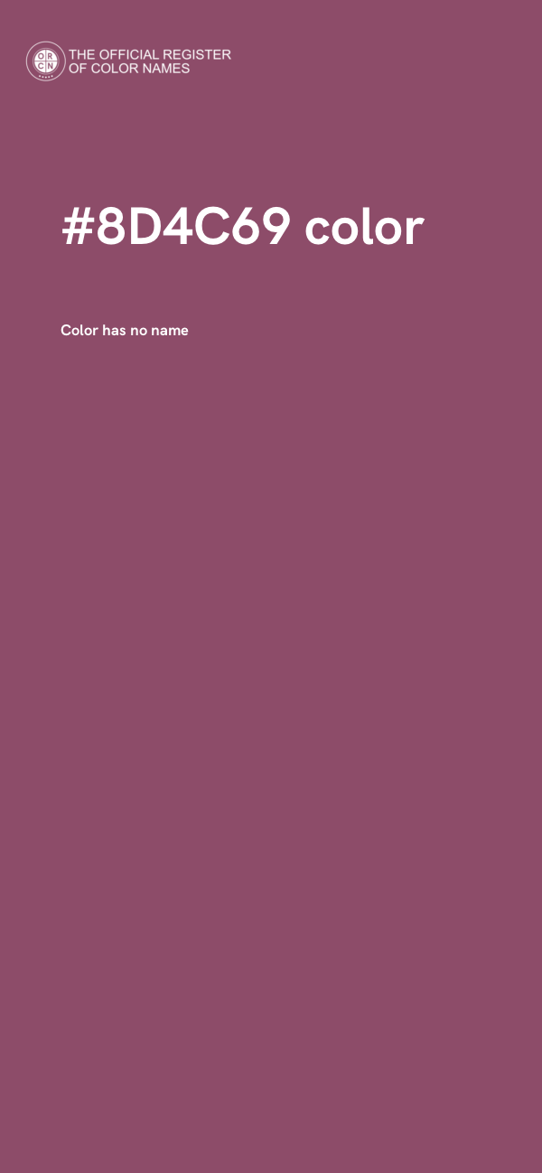 #8D4C69 color image