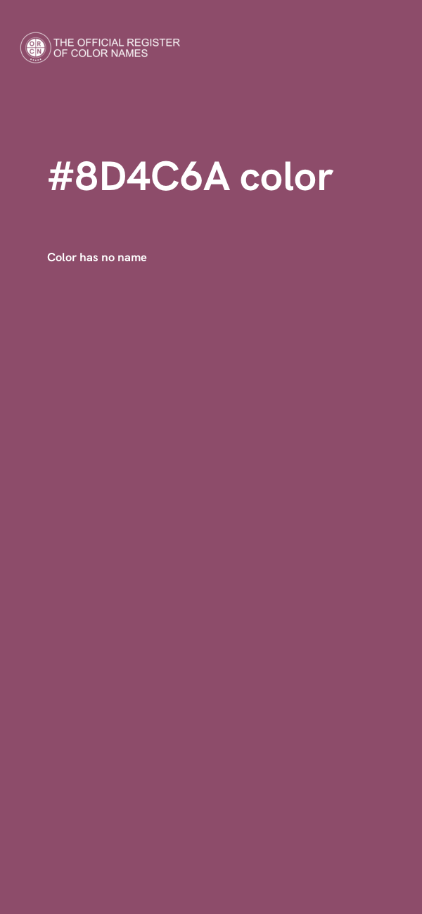 #8D4C6A color image