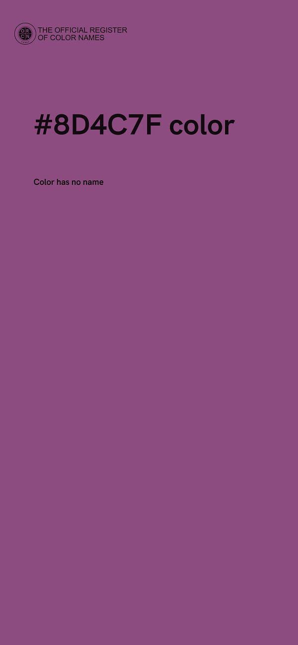 #8D4C7F color image