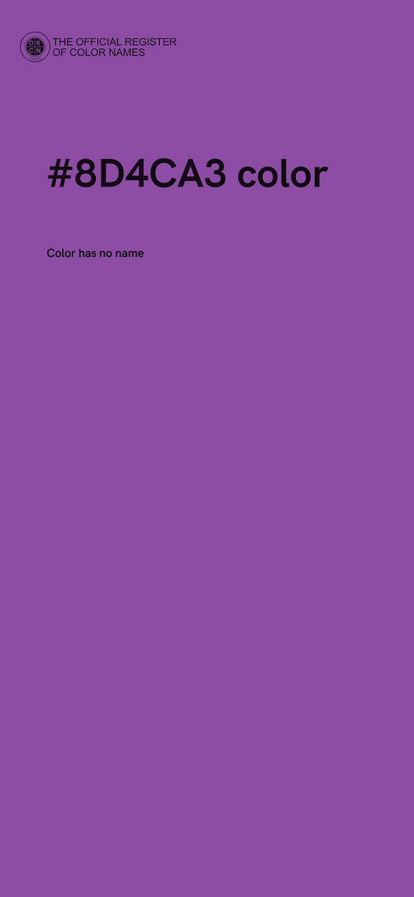 #8D4CA3 color image