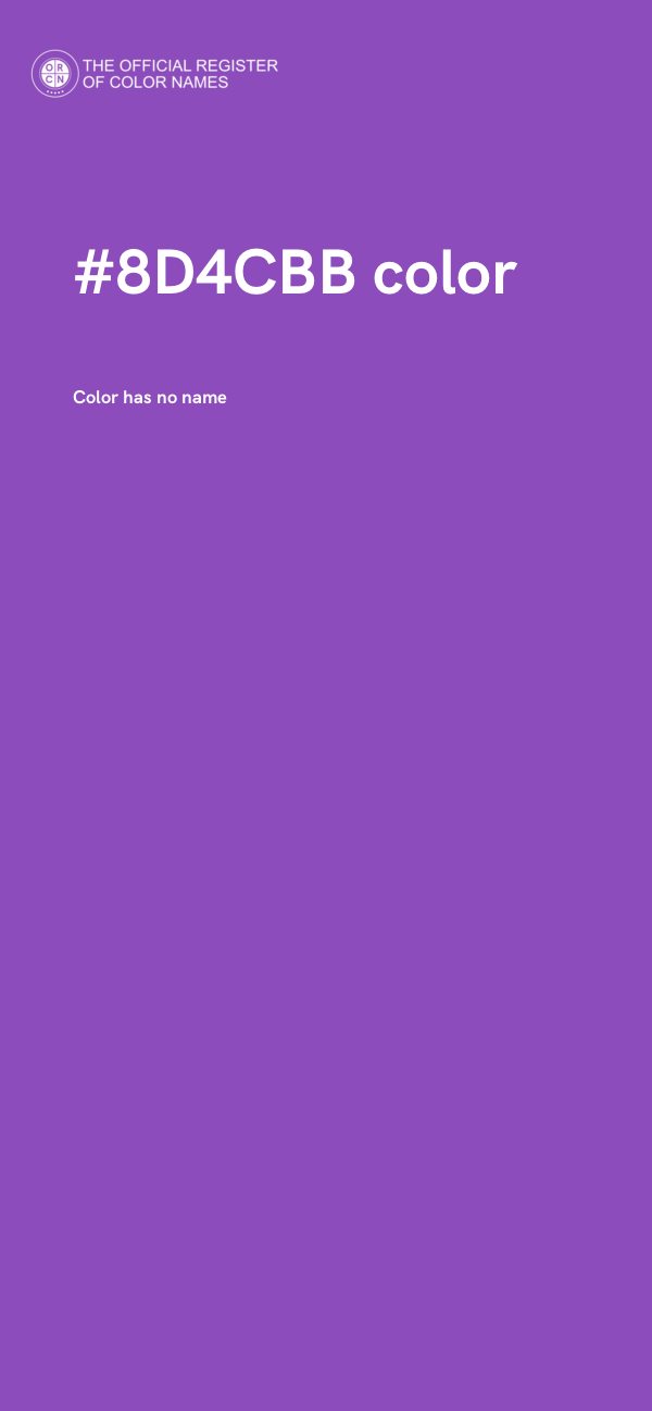 #8D4CBB color image
