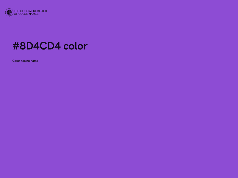 #8D4CD4 color image