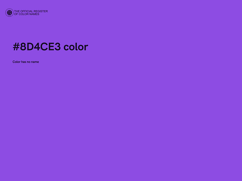 #8D4CE3 color image
