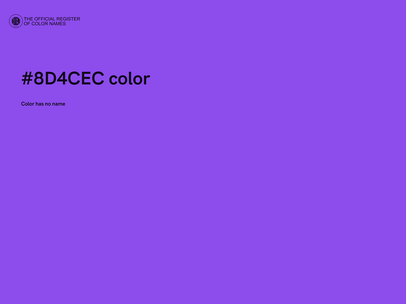 #8D4CEC color image