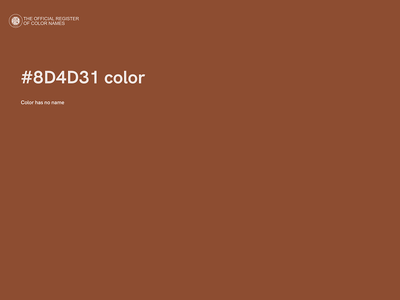 #8D4D31 color image