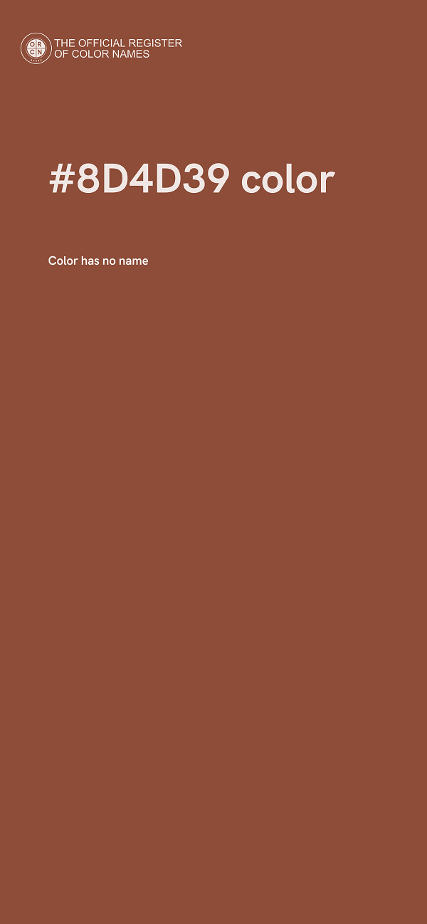 #8D4D39 color image