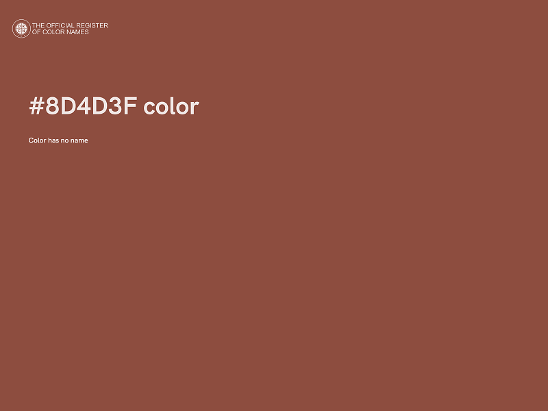 #8D4D3F color image