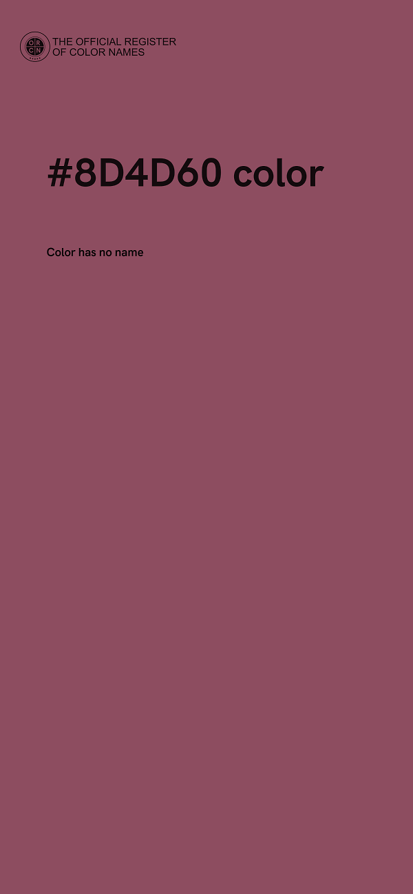 #8D4D60 color image