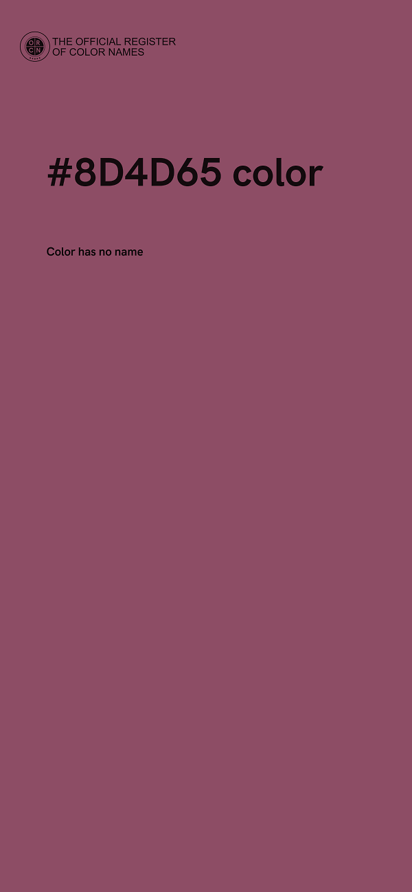 #8D4D65 color image