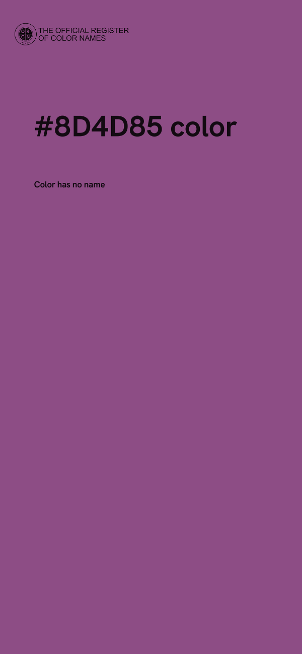 #8D4D85 color image