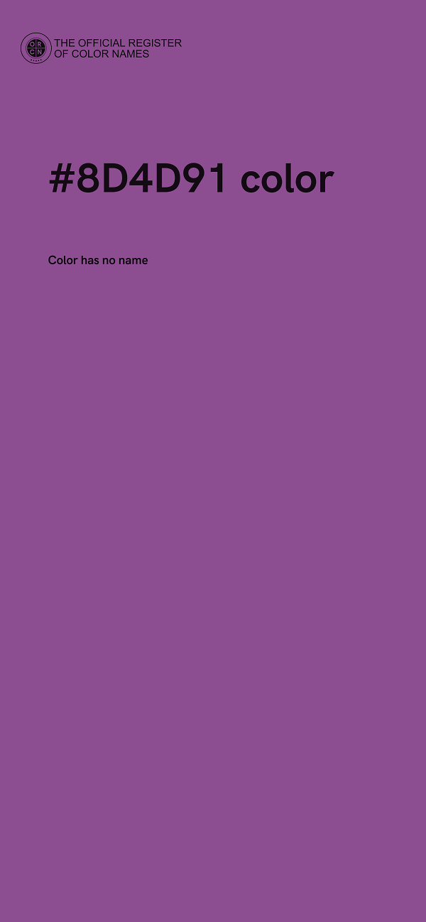 #8D4D91 color image