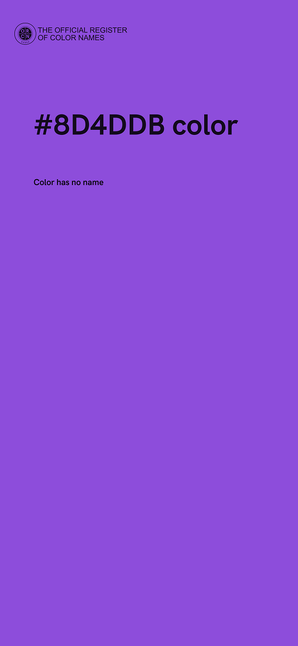 #8D4DDB color image