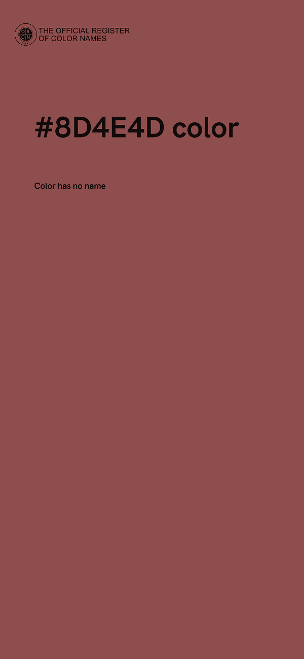 #8D4E4D color image
