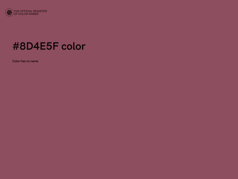 #8D4E5F color image