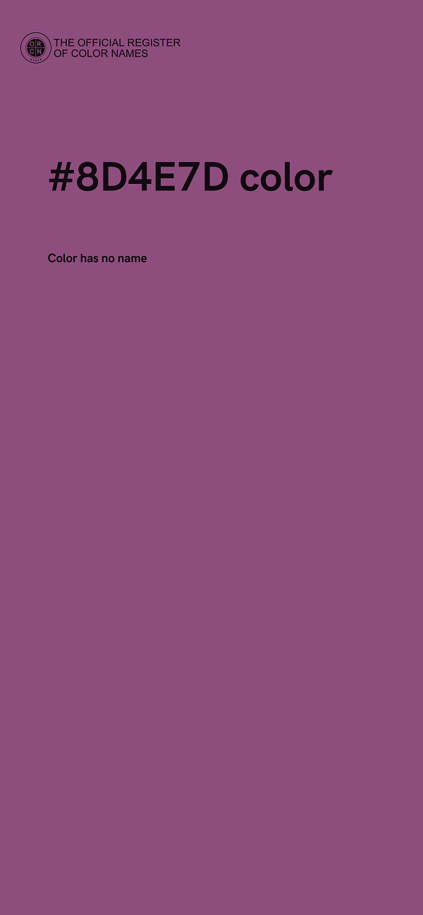 #8D4E7D color image