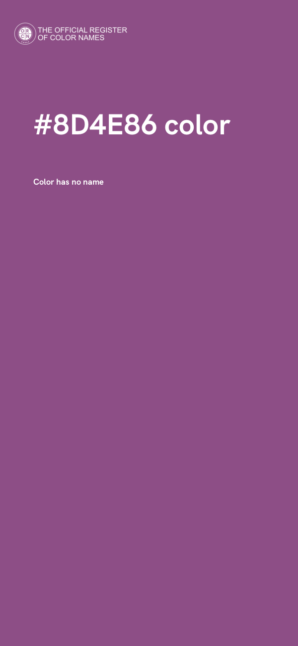 #8D4E86 color image