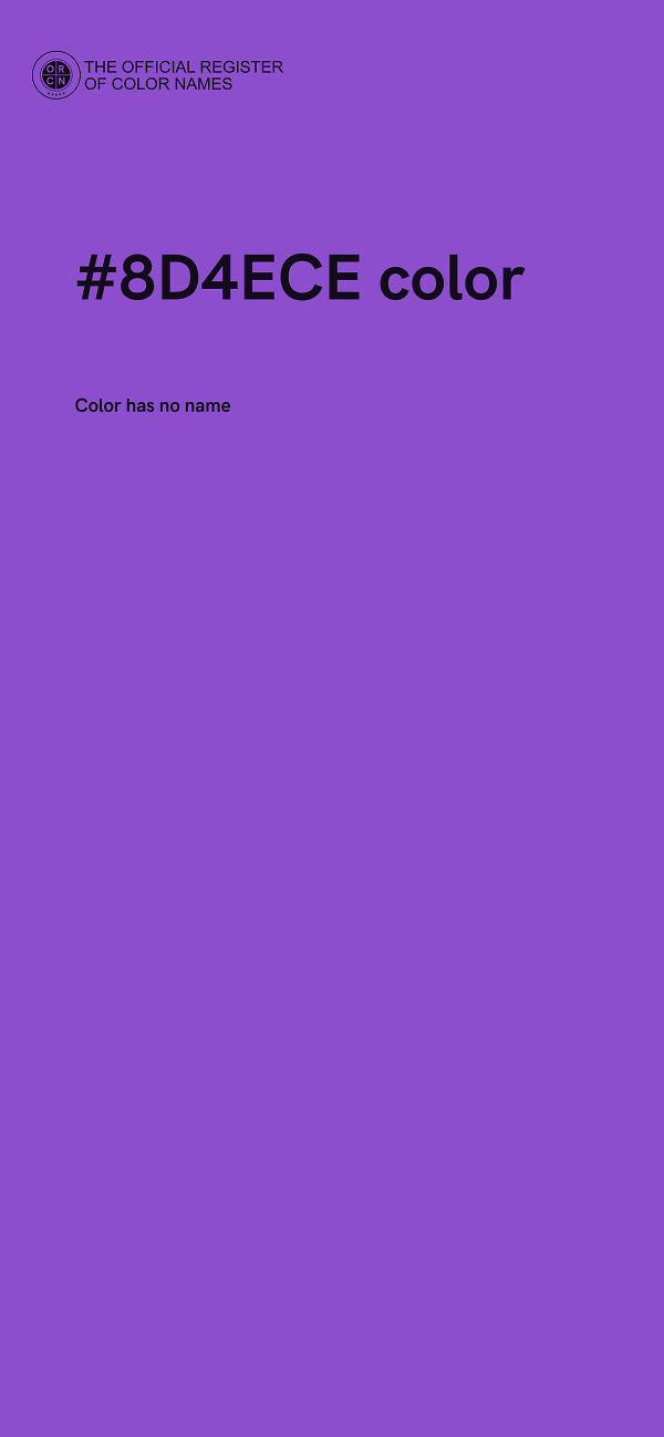 #8D4ECE color image