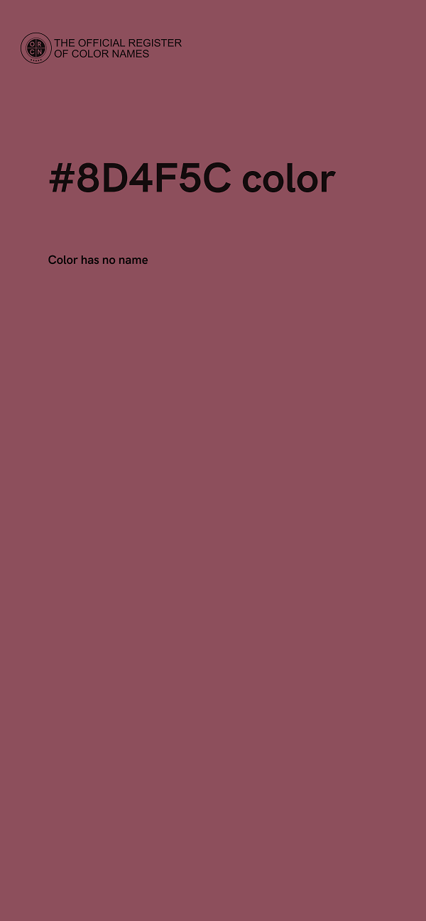 #8D4F5C color image