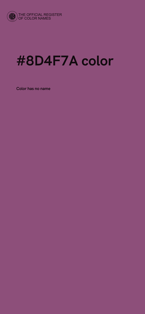 #8D4F7A color image