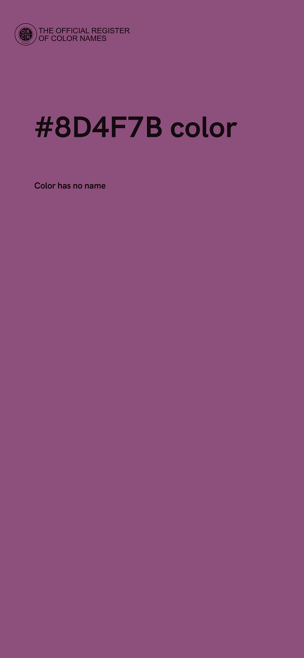 #8D4F7B color image