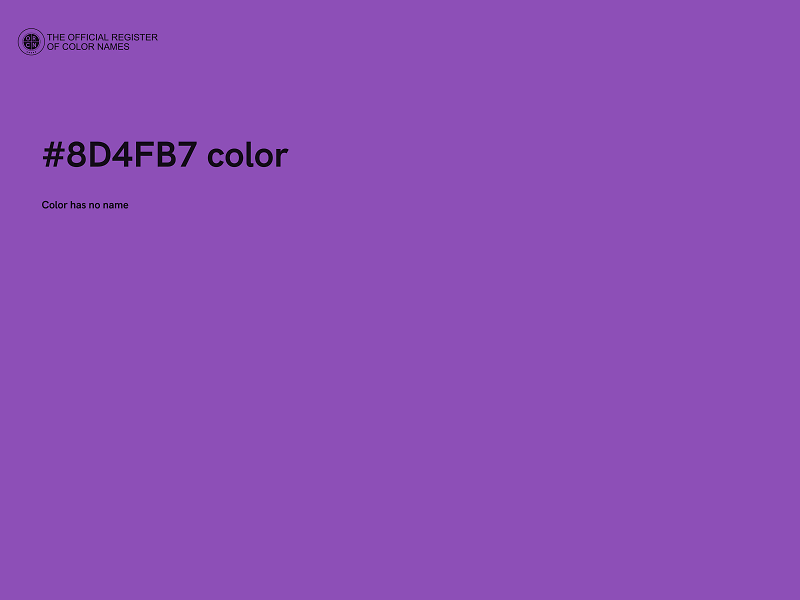 #8D4FB7 color image