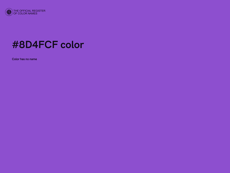 #8D4FCF color image