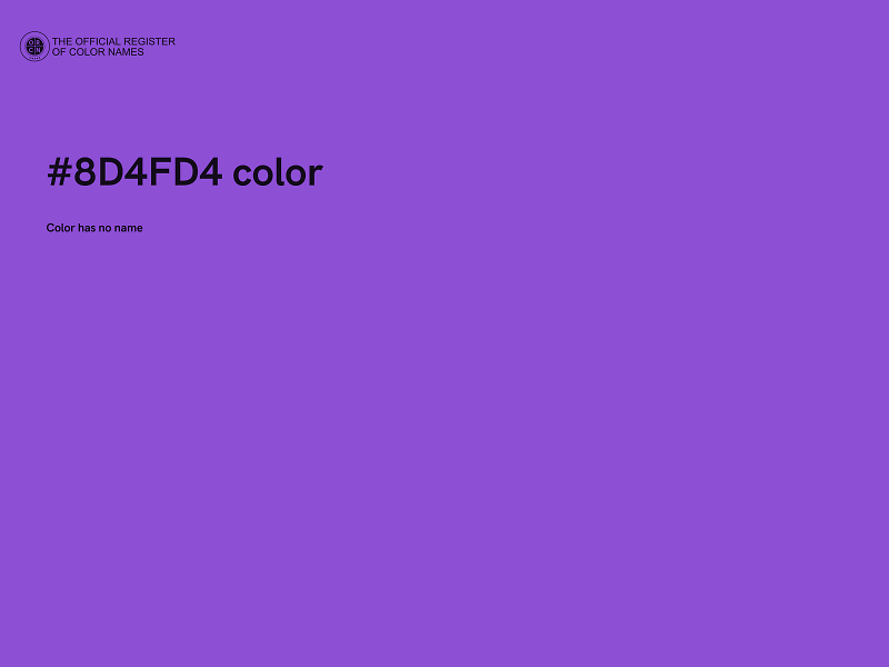 #8D4FD4 color image