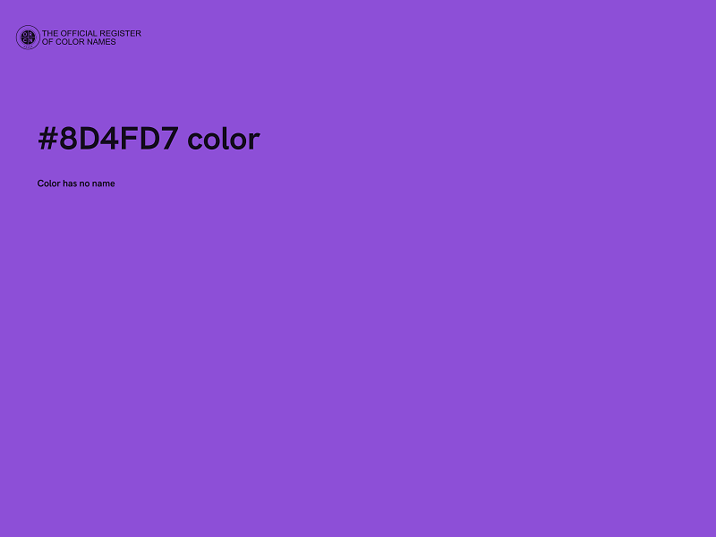 #8D4FD7 color image