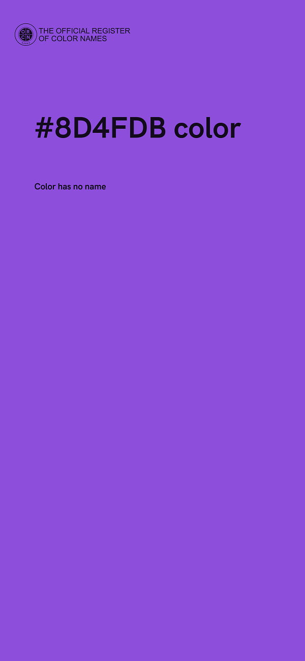 #8D4FDB color image