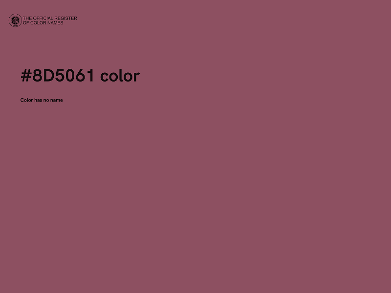 #8D5061 color image