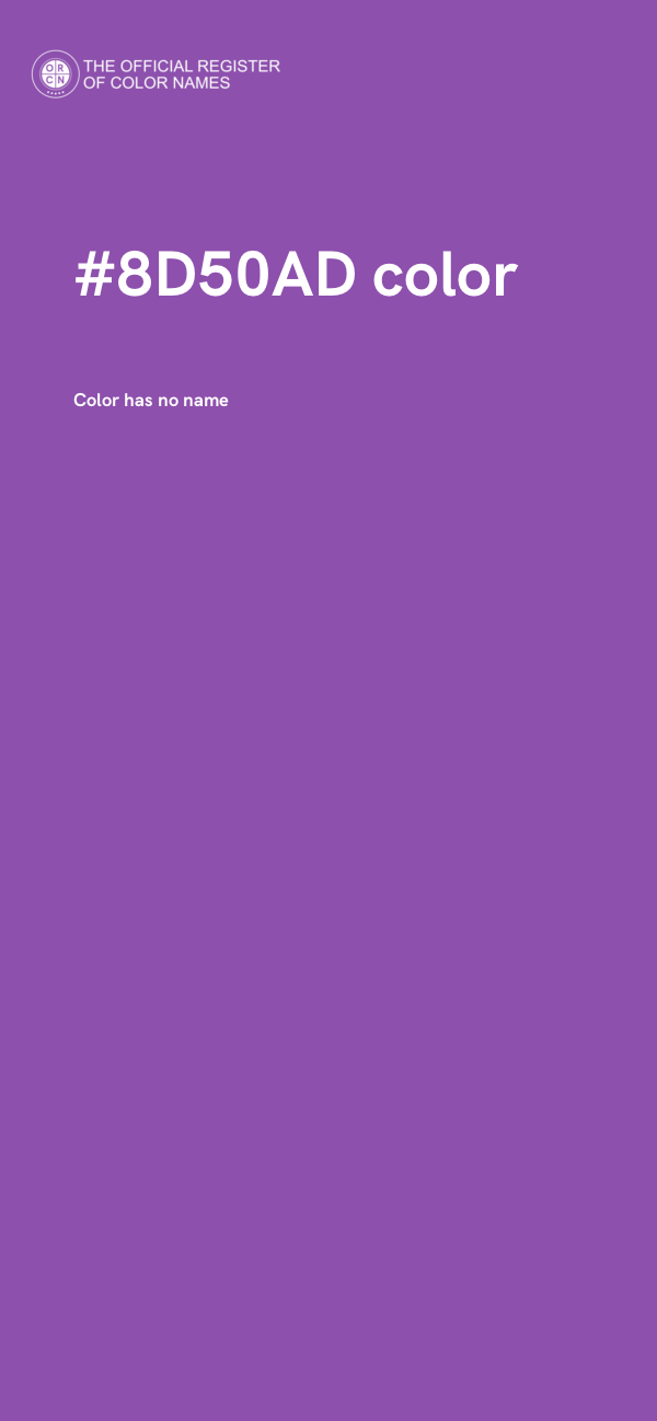 #8D50AD color image