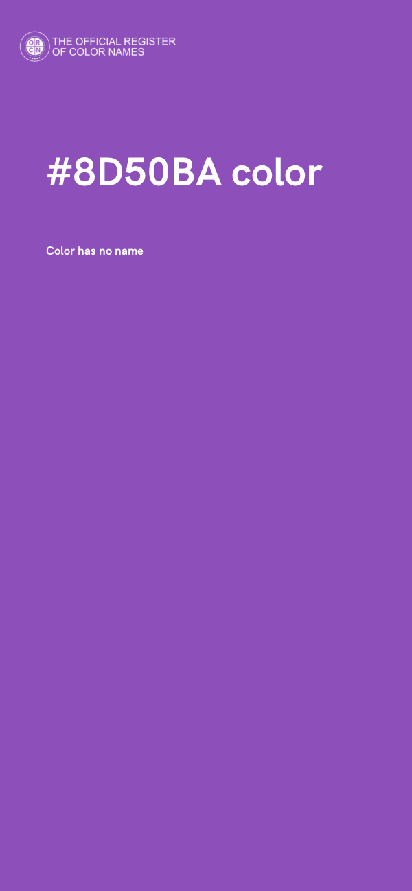 #8D50BA color image