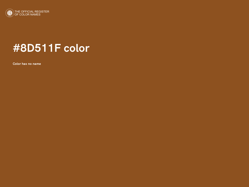 #8D511F color image