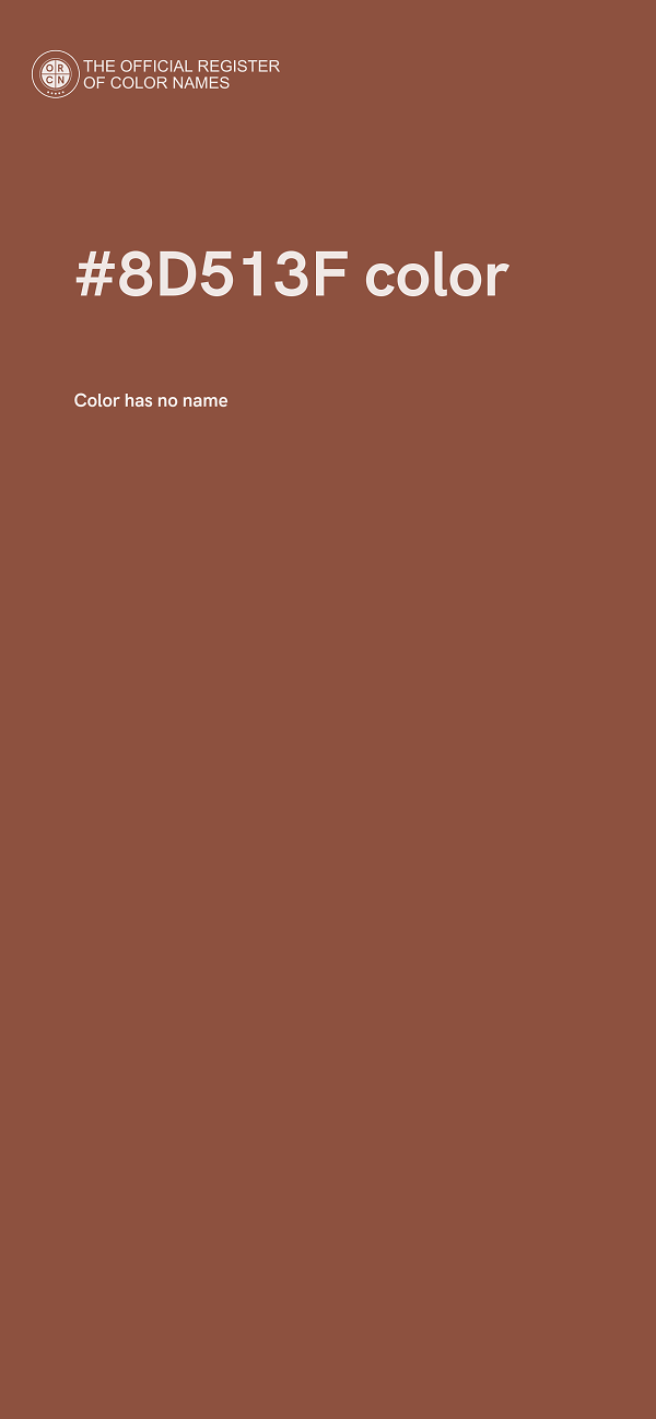 #8D513F color image