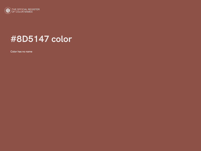 #8D5147 color image