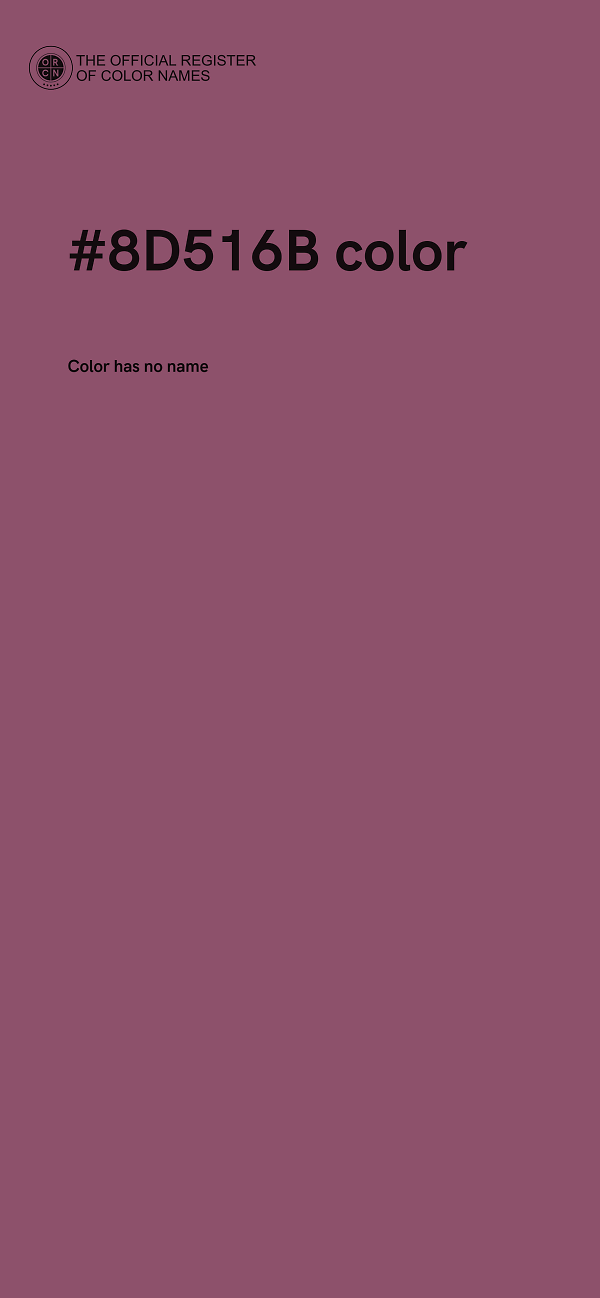 #8D516B color image