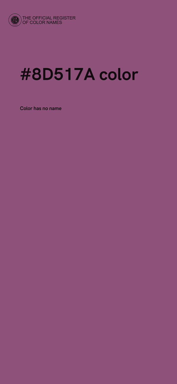 #8D517A color image