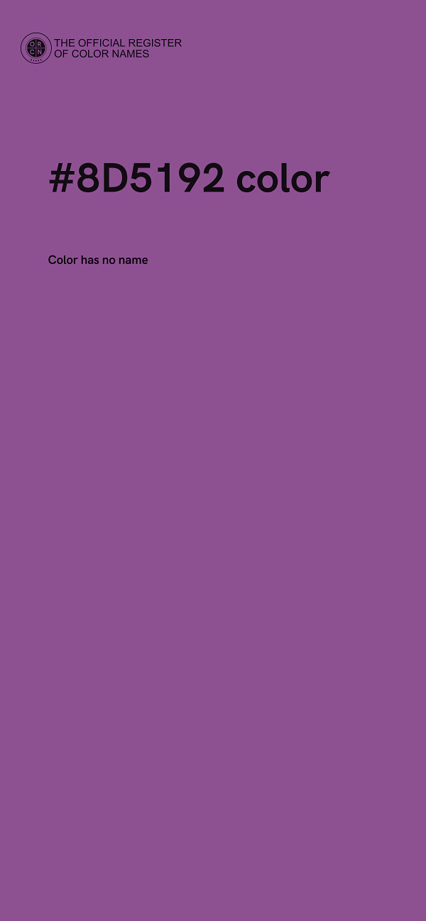 #8D5192 color image