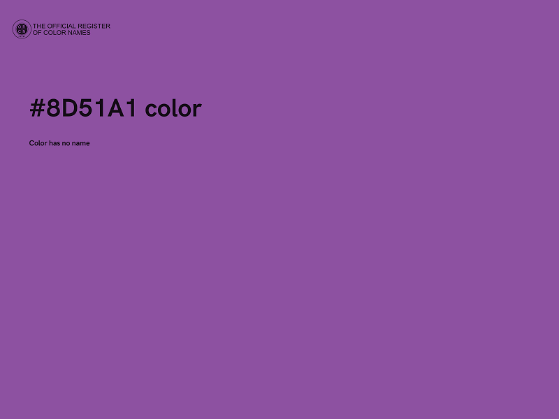 #8D51A1 color image