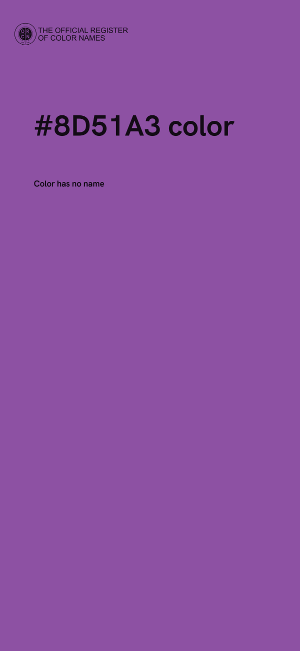 #8D51A3 color image