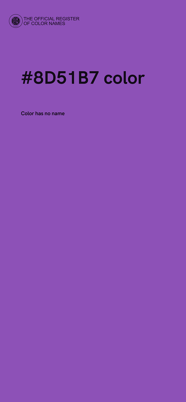 #8D51B7 color image