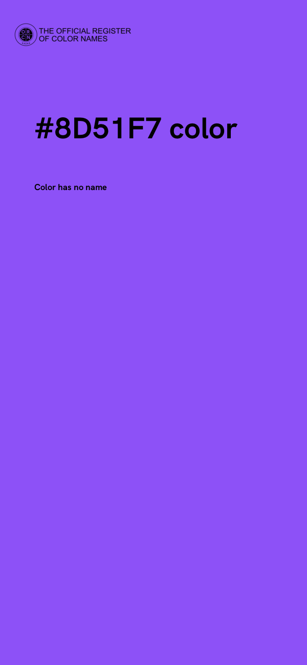 #8D51F7 color image