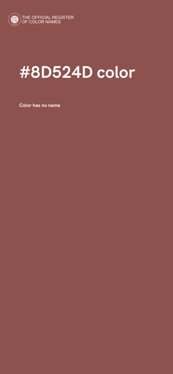 #8D524D color image