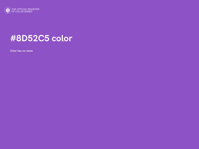 #8D52C5 color image