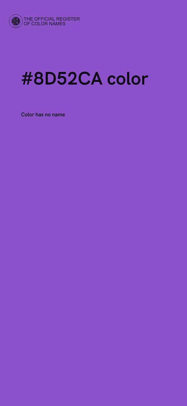 #8D52CA color image