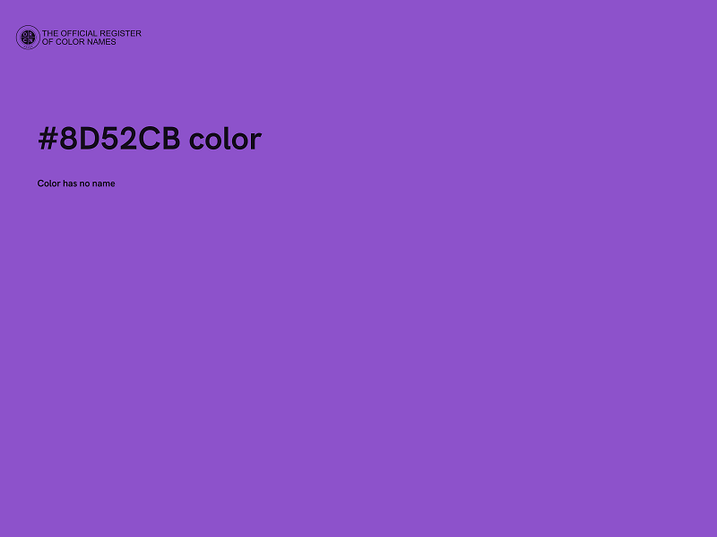 #8D52CB color image