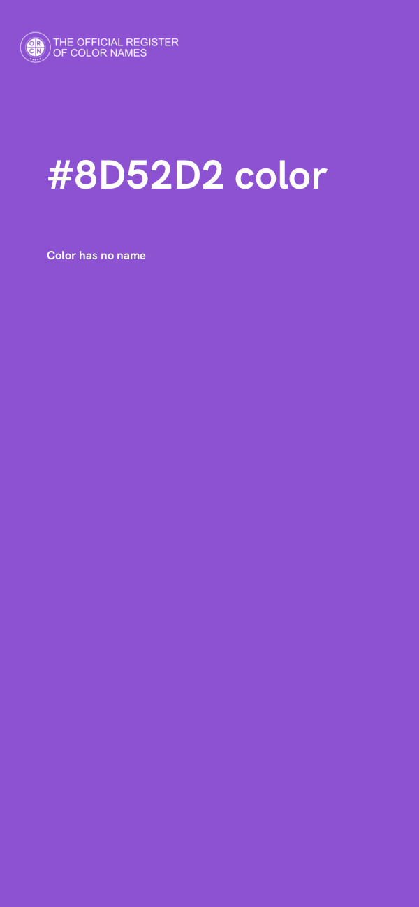 #8D52D2 color image
